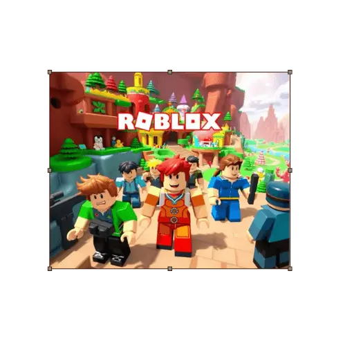Group of Roblox characters walking together.