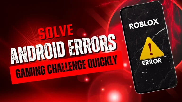 Fix Roblox Mod APK error